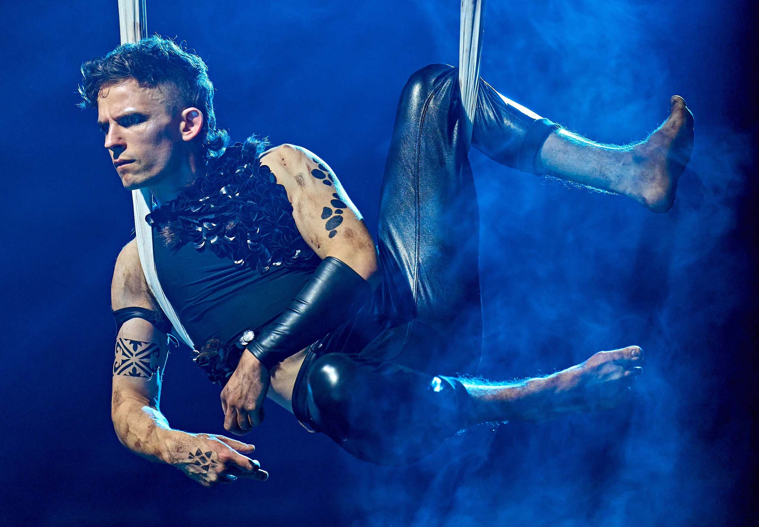 David Moorst as Puck in The Bridge's A Midsummer Night's Dream