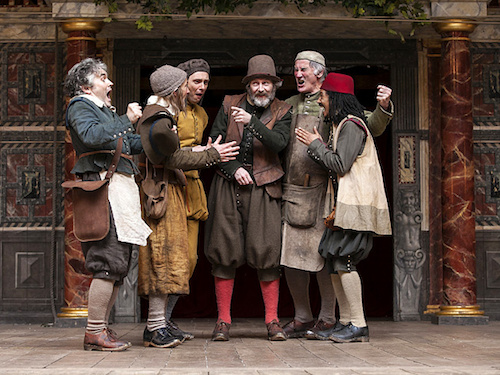 Pearce Quigley as Bottom with the other Mechanicals