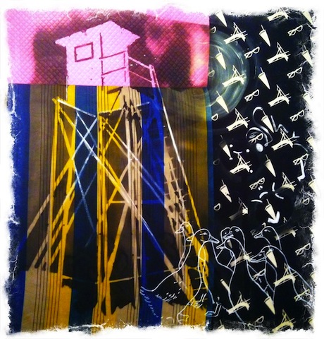 Sigmar Polke, The Watchtower with Geese, 1987-88. Art Institute Chicago