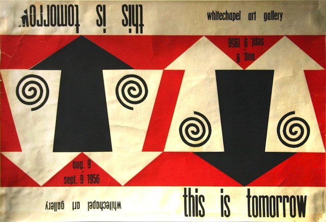 This is Tomorrow exhibition poster, designed by John McHale