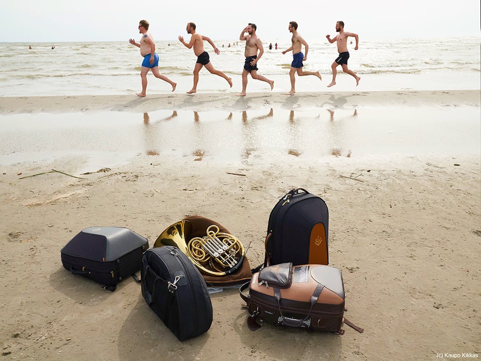 Horn section of the Estonian Music Festival