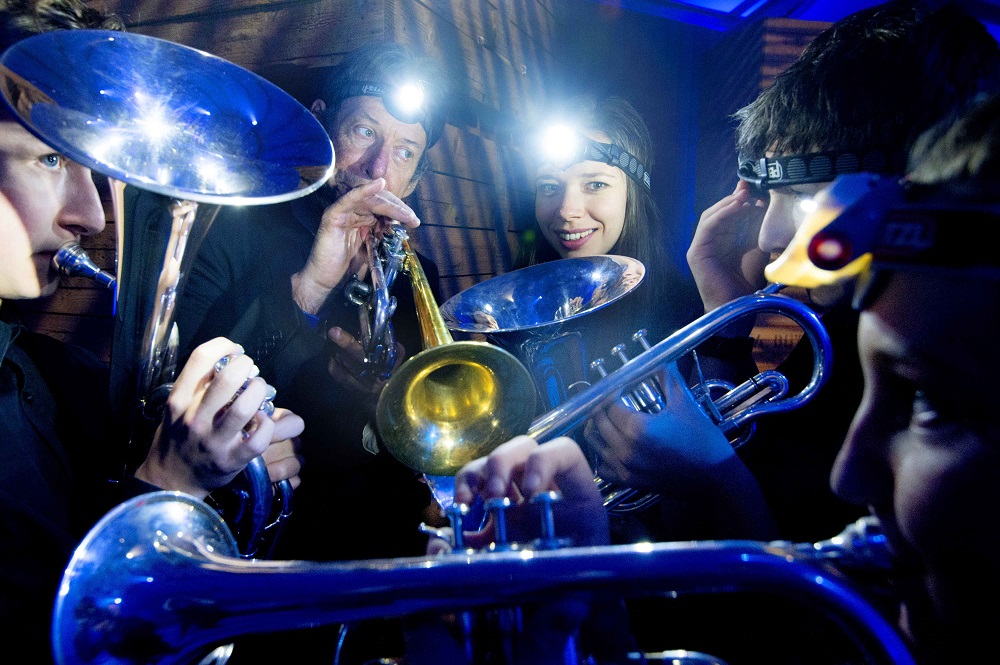 John Wallace's group in the Bowhouse