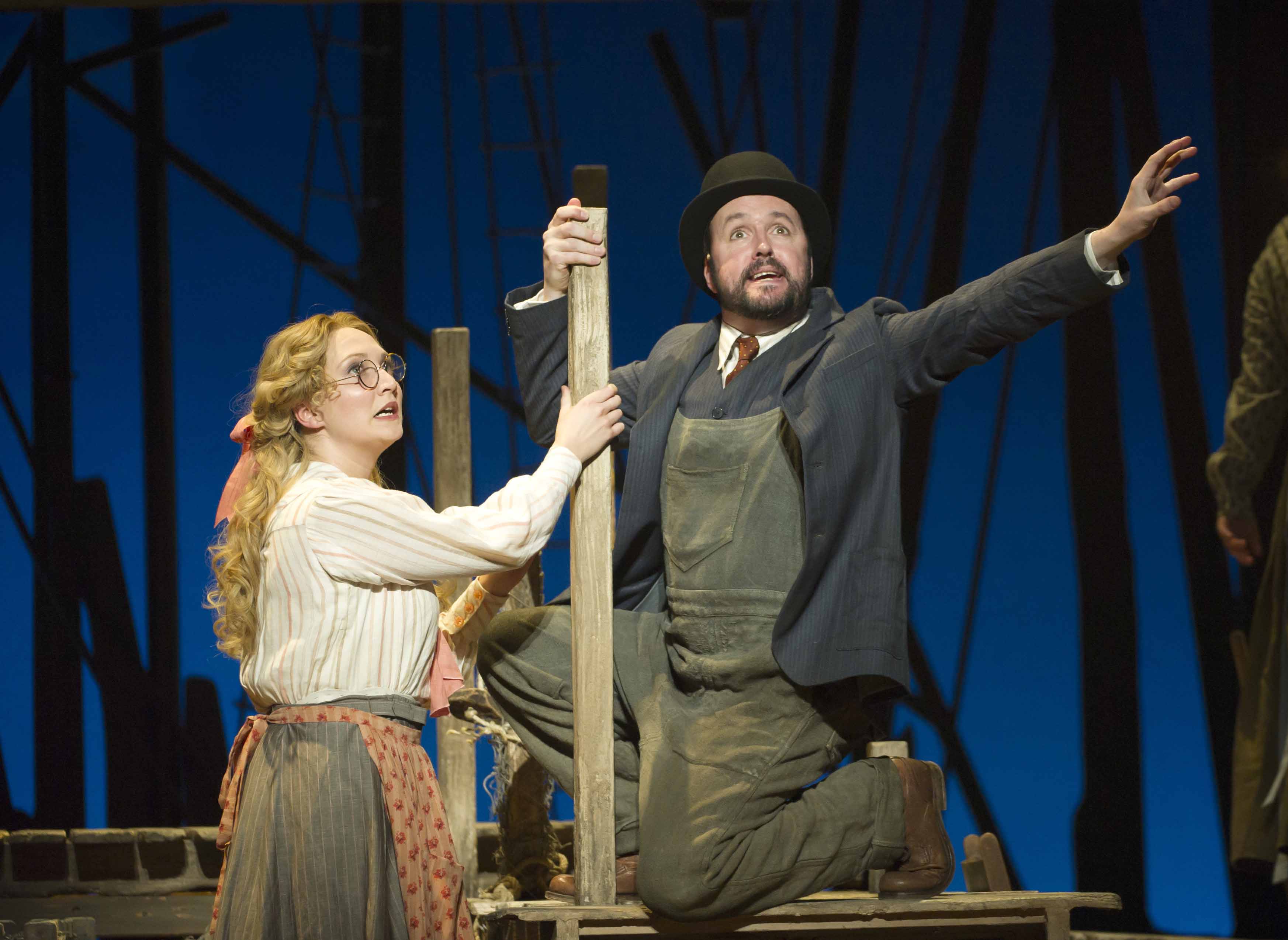 Claire Boulter and Joseph Shovelton as Carrie and Enoch