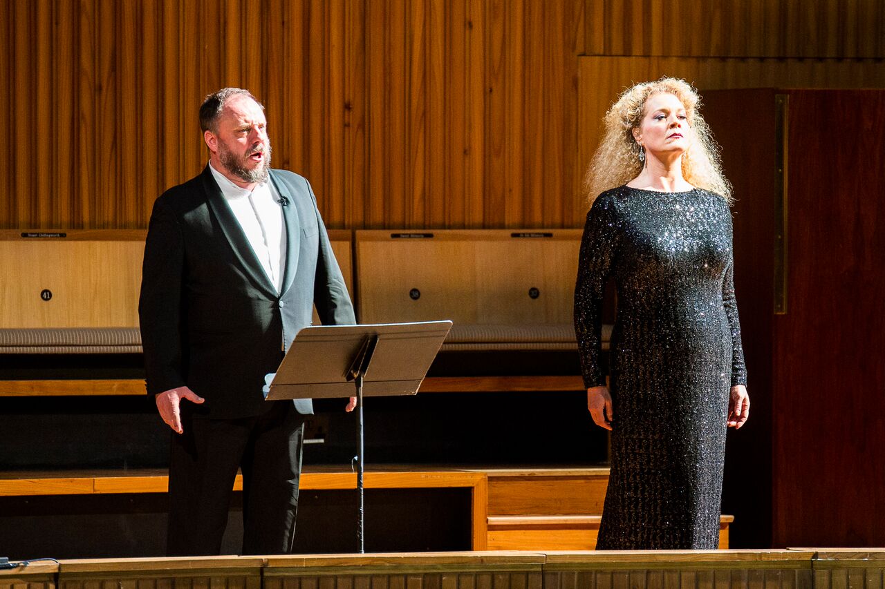 Matthias Goerne and Michelle DeYoung as Wotan and Fricka