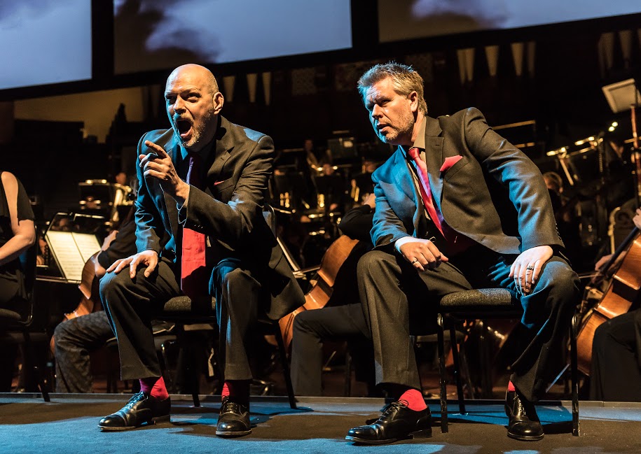 James Cresswell and Mats Almgren as Fasolt and Fafner in Opera North Ring