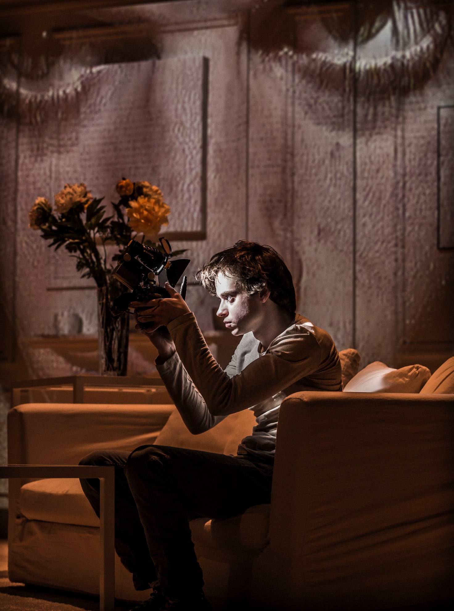 Sylvain Levitte as Bougrelas in Cheek by Jowl's Ubu Roi, photographed by Johan Persson
