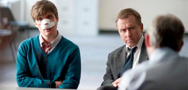 a bandaged Cillian Murphy in broken