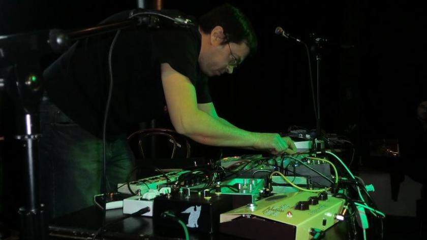 Nick Edwards aka Ekoplekz, creating abstract dub from the sound of surging electricity