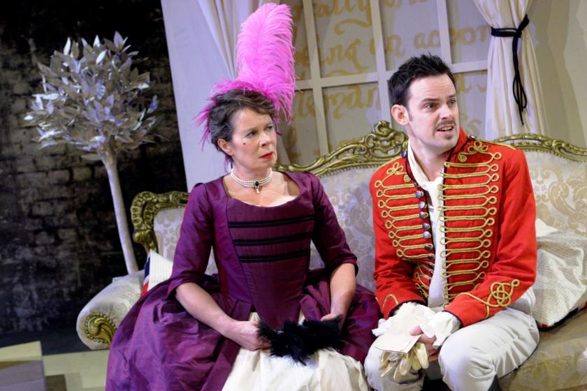How to be silly in Sheridan's most famous play: Celia Imrie and Harry Hadden-Paton in The Rivals