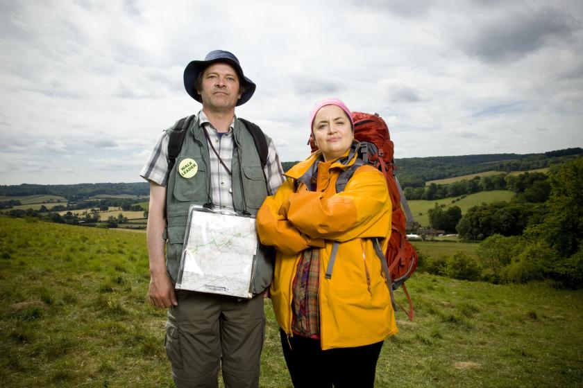 Mark Heap and Ruth Jones in 'The Great Outdoors': 'Irresistible force and immovable object'.