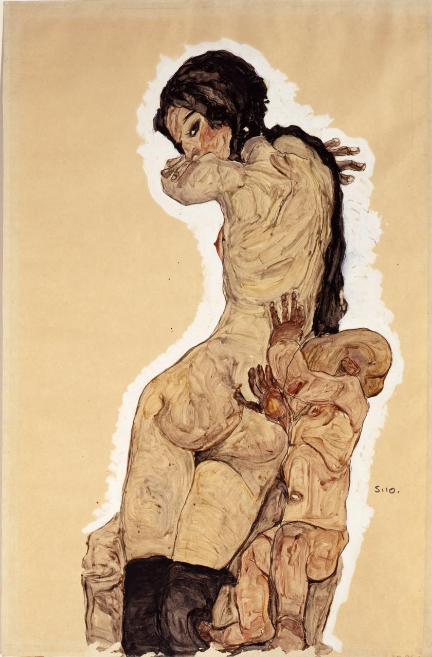 Egon Schiele, 'Woman With Homunculus', 1910