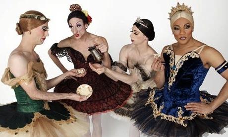 It's all about the ballerinas: Raymonda soloists (from left) Fernando Medina, Paul Ghiselin, Raffaele Morra and Robert Carter