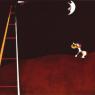 'Dog Barking at the Moon': Miró used recurring motifs in his work, including the ladder, the dog and the moon